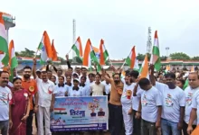 मिनी स्टेडियम से शुरू हुई तिरंगा दौड़