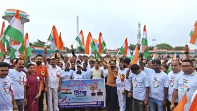 मिनी स्टेडियम से शुरू हुई तिरंगा दौड़